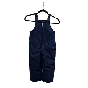 Carters Navy Blue Insulated Snow Bib Overalls Size 4 Kids Winter Ski Pants